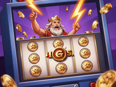 Gates of Olympus Slot Thumbnail mit Zeus und Gold bei SpinGranny